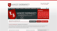 Desktop Screenshot of lancetindemnity.com